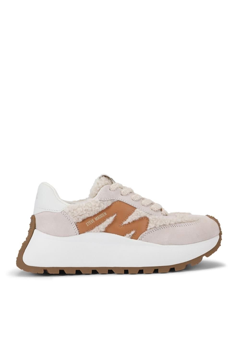 Steve Madden STEVE MADDEN Women's 'Supercampo White Brown' Trainers