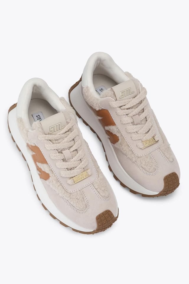 Steve Madden STEVE MADDEN Women's 'Supercampo White Brown' Trainers - 2