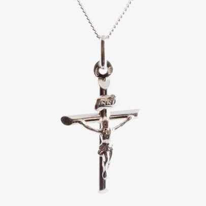 T.H.Baker T.H.Baker Women's Silver Crucifix Pendant 8-64-1683