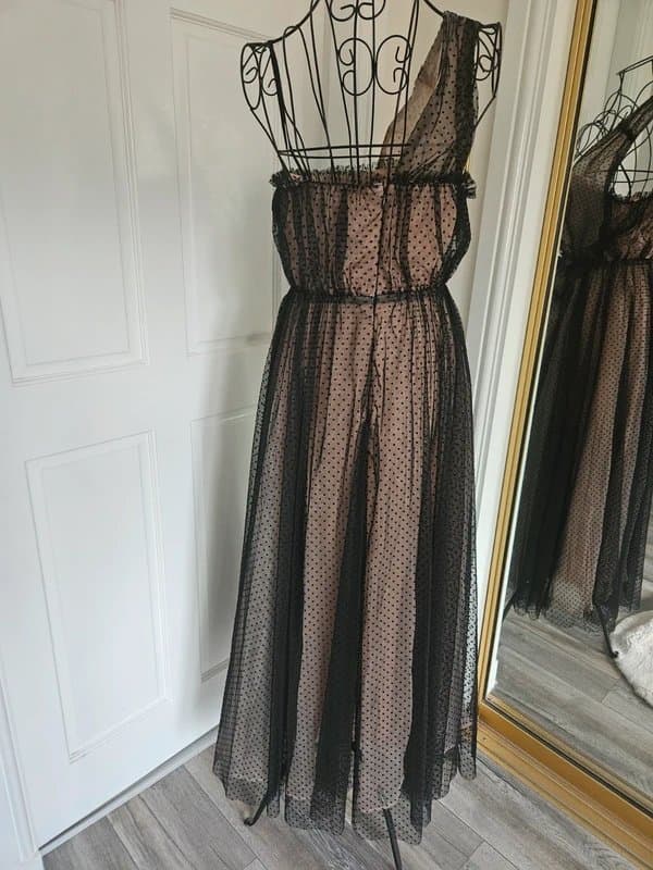 Anthropologie Layered Tulle Dot Dress