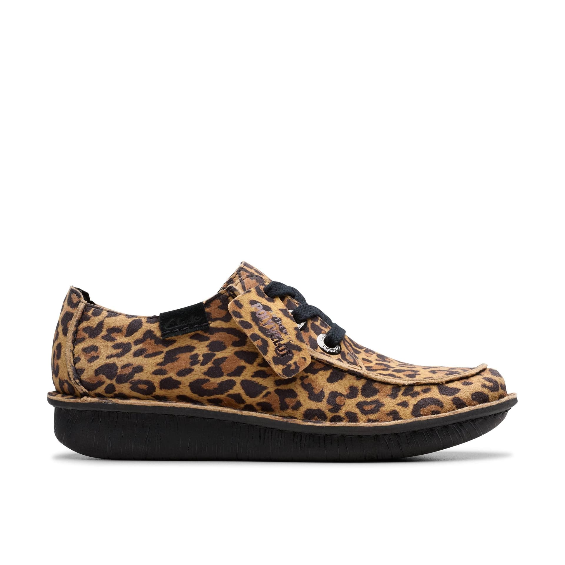 Clarks Clarks Women's Funny Dream Leopard Suede Lace Up in Brown