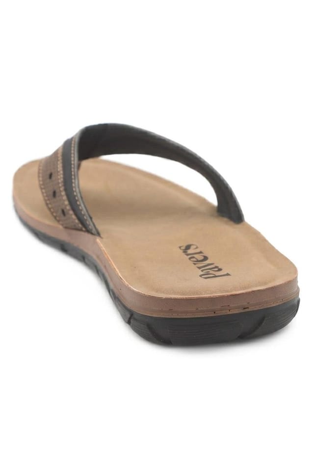Pavers Pavers Men's Grippy Cross Strap Mule Sandals in Brown - 3