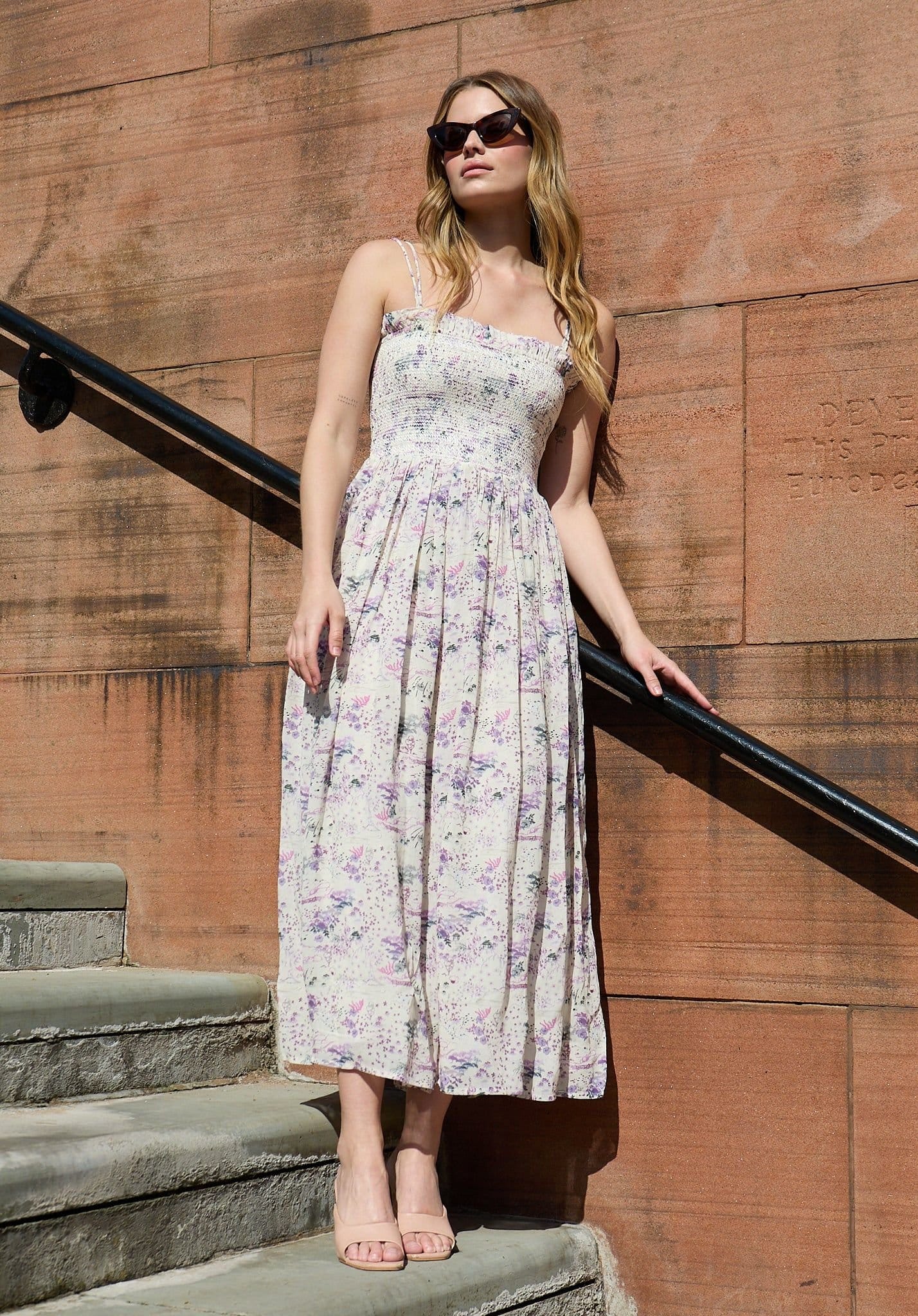Lily and Lionel Lily and Lionel Women's Annie Smocked Wonderland Print Maxi Dress In Multi - 4