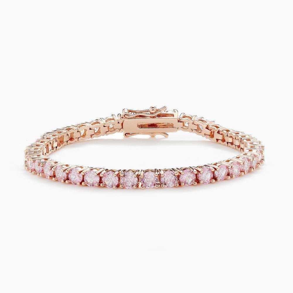 FIFTH NYC JEWELLERY FIFTH NYC JEWELLERY Rose Gold Tennis Bracelet - 17cm