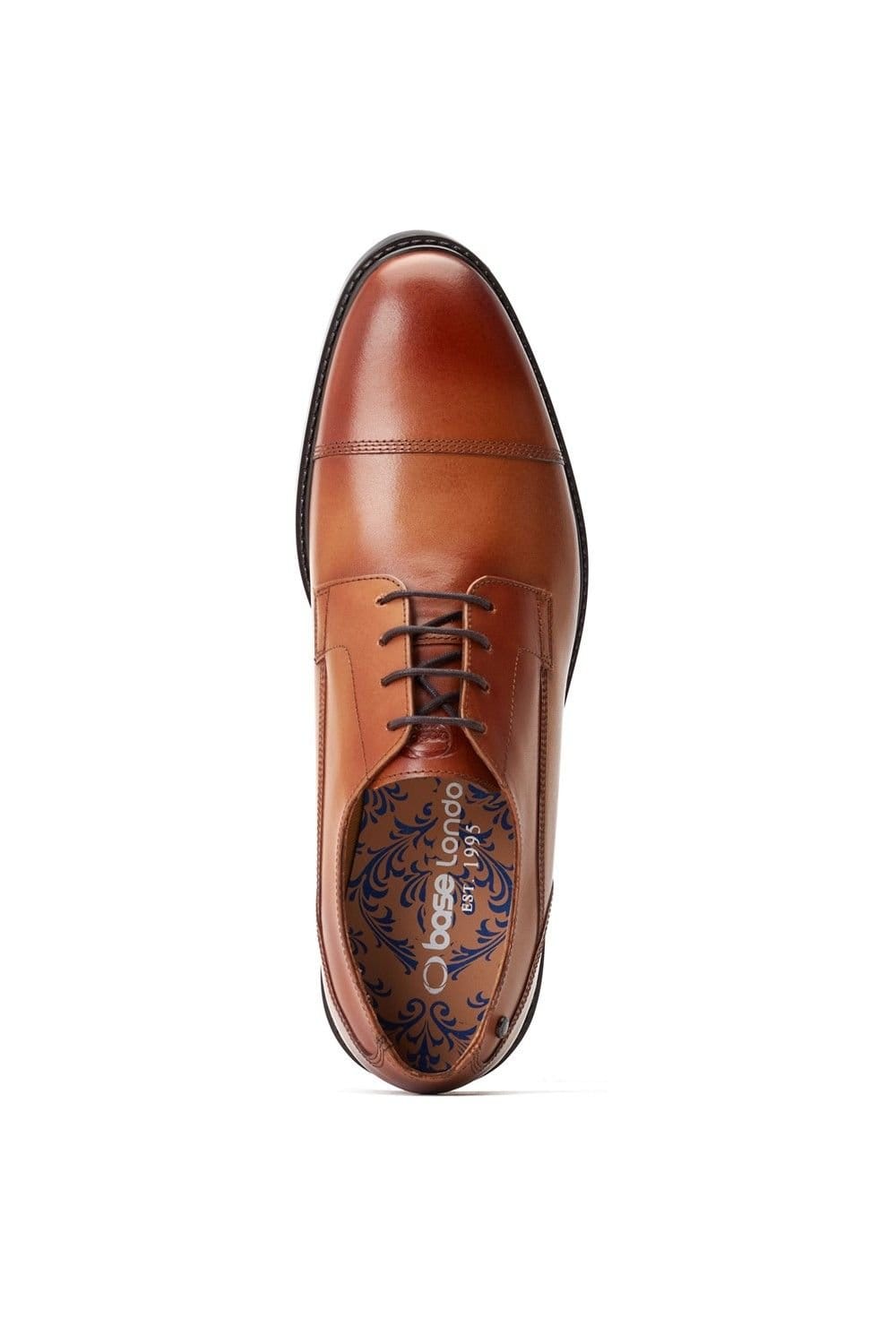 Base London Base London Men's Magnus Toe-Cap Derby in Tan - 4