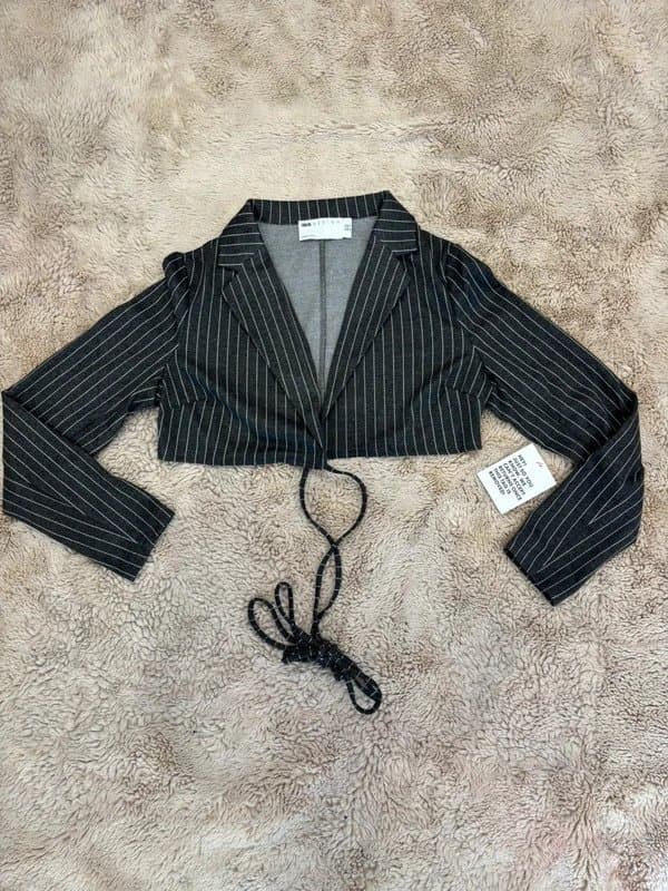 ASOS ASOS Crop Wrap Suit Blazer UK 12