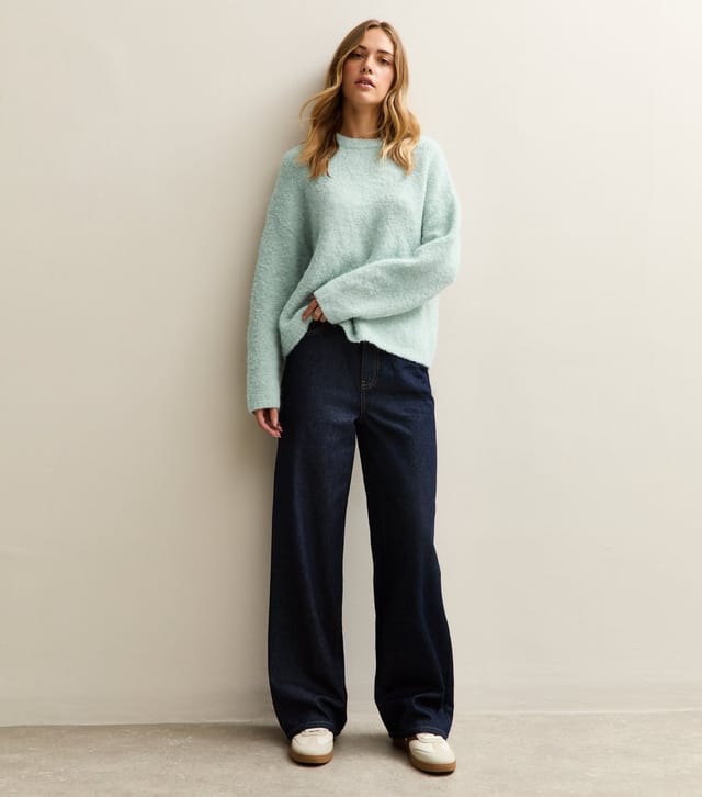 New Look Women's Mint Green Boucle Knit Jumper New Look - 3