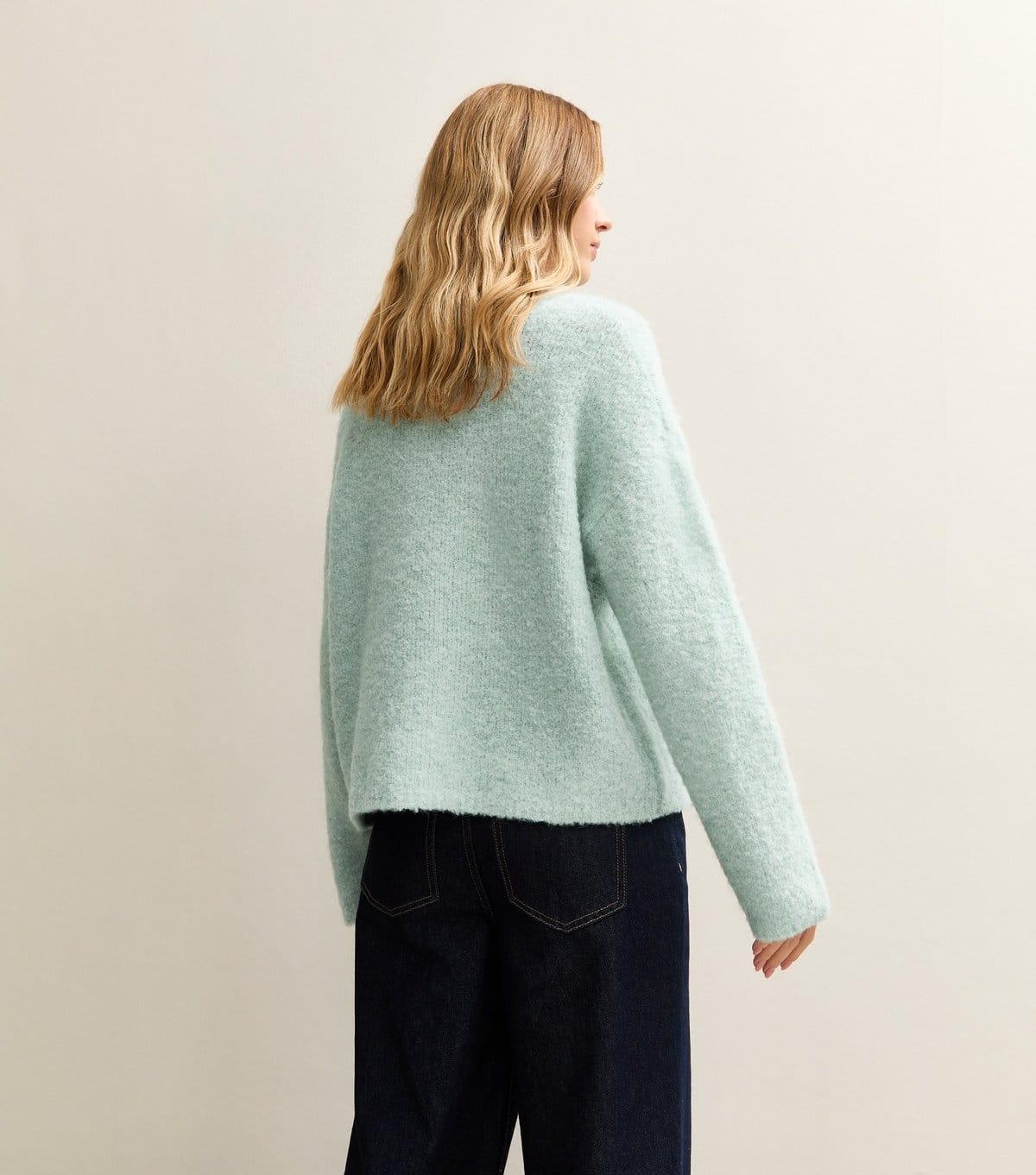 New Look Women's Mint Green Boucle Knit Jumper New Look - 4