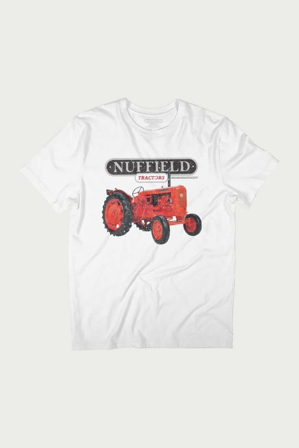 Nuffield Nuffield Men's Tractors Retro British Motor Heritage T-Shirt in White - 2