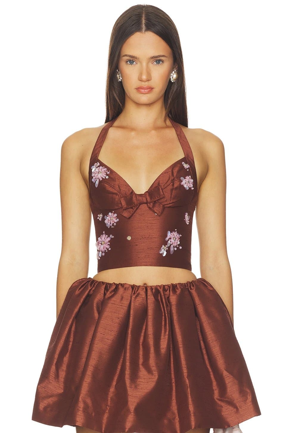 revolve Halter Bow Tie Cami Top