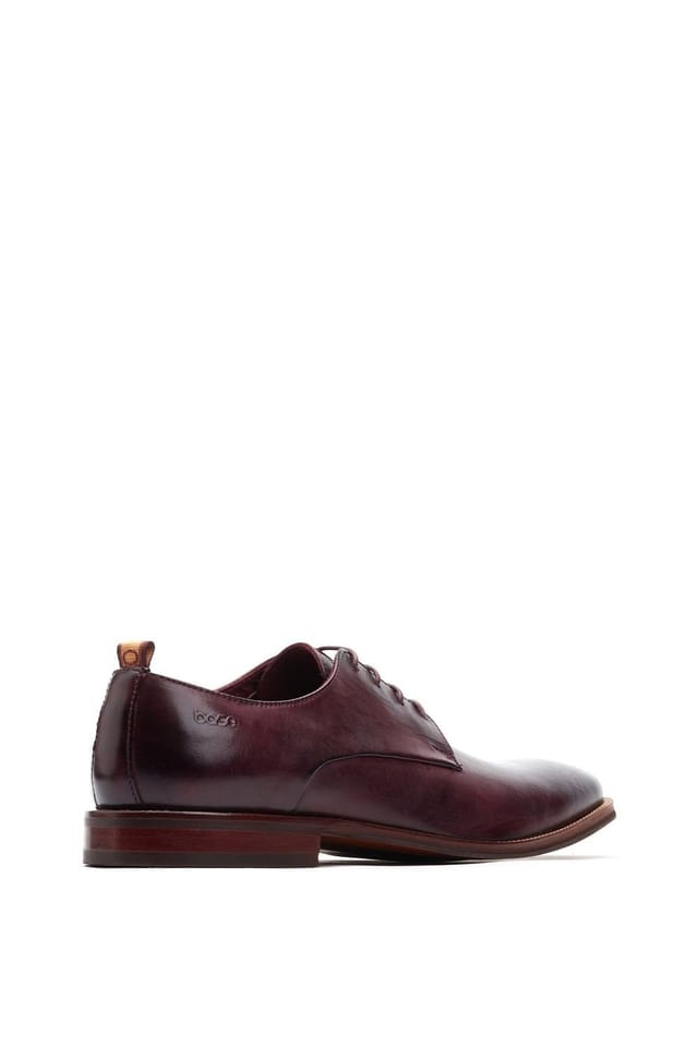 Base London Base London Men's Marley Plain Toe Derby Shoe in Wine - 2