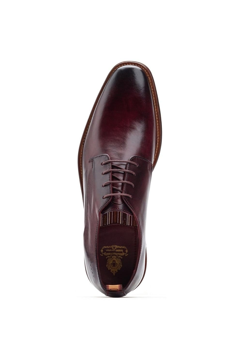 Base London Base London Men's Marley Plain Toe Derby Shoe in Wine - 4