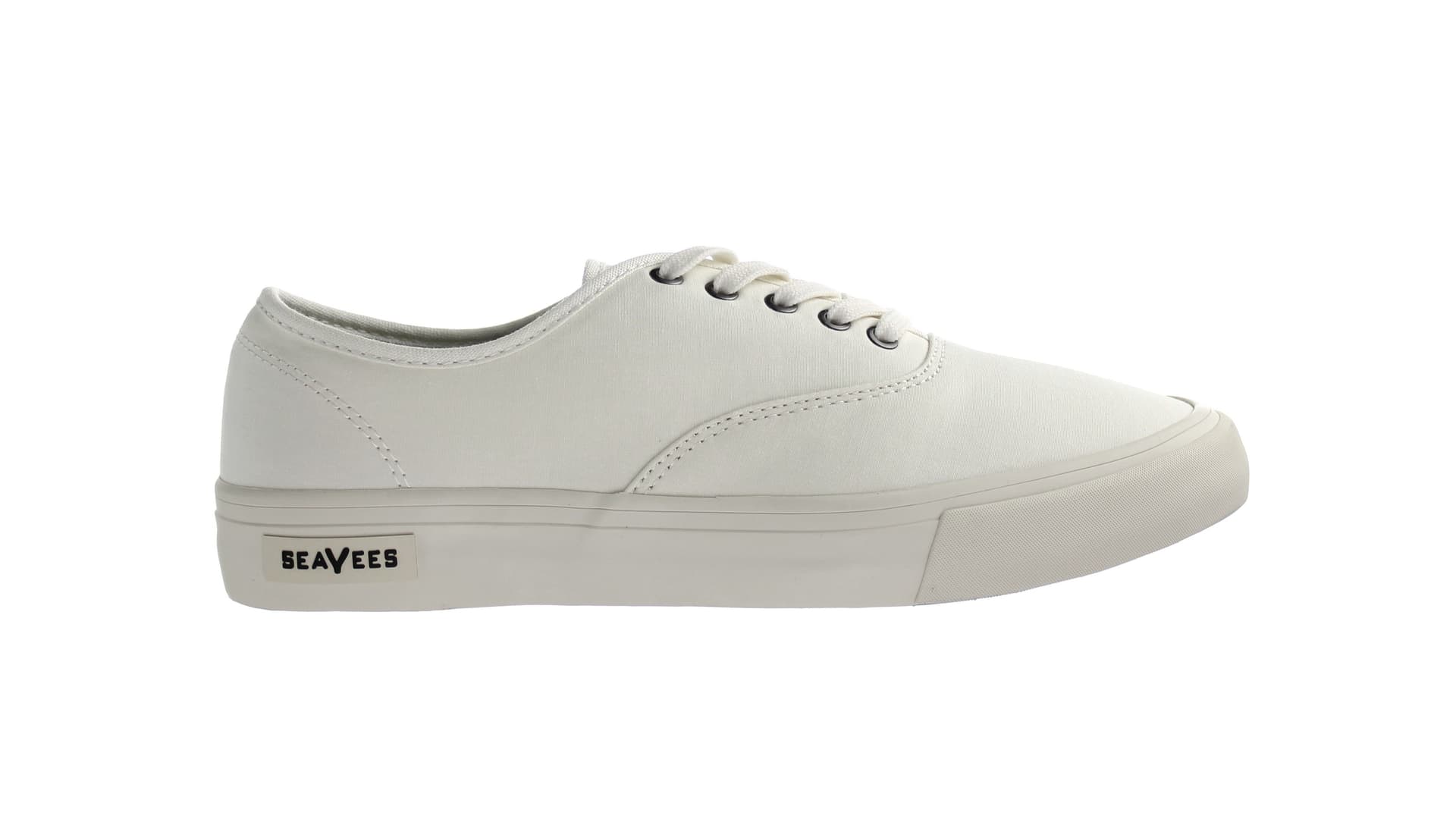 Seavees Seavees White Synthetic Lace-Up Trainers