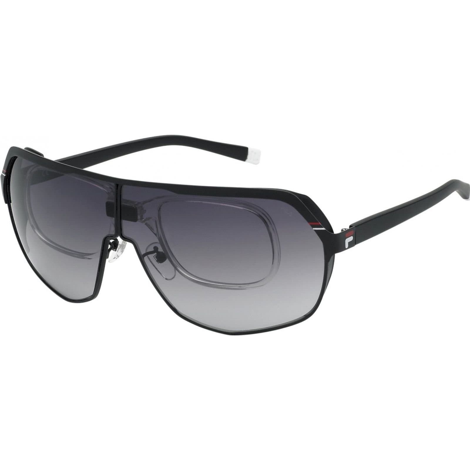 Fila FILA Men's SFI125990531 Shield Sunglasses in Black
