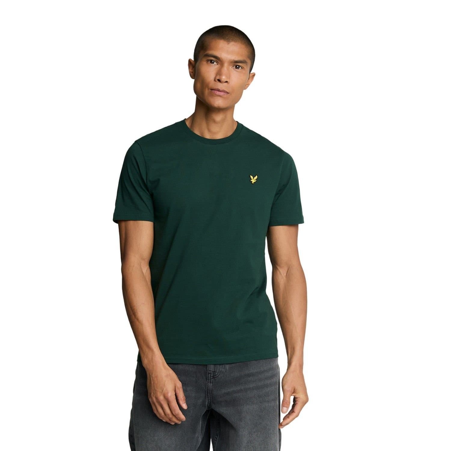 Lyle & Scott Lyle & Scott Men's Plain T-Shirt in Dark Green