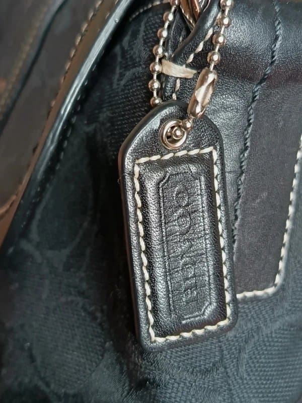 Coach Coach Vintage Y2k Black Signature Soho Flap Shoulder Bag Handbag