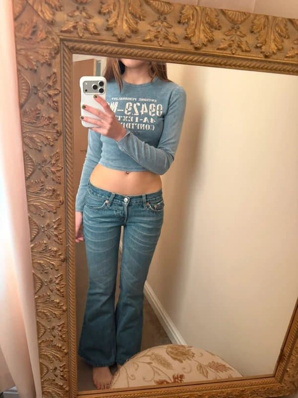 Bershka Bershka cropped long sleeve top