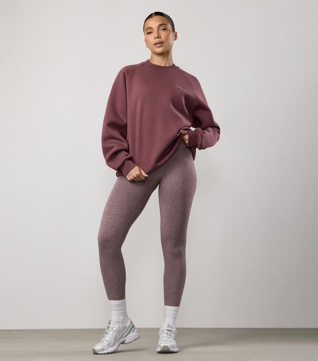 Gym King Women's Burgundy 365 Raglan Sleeve Sweatshirt Gym King New Look - 2