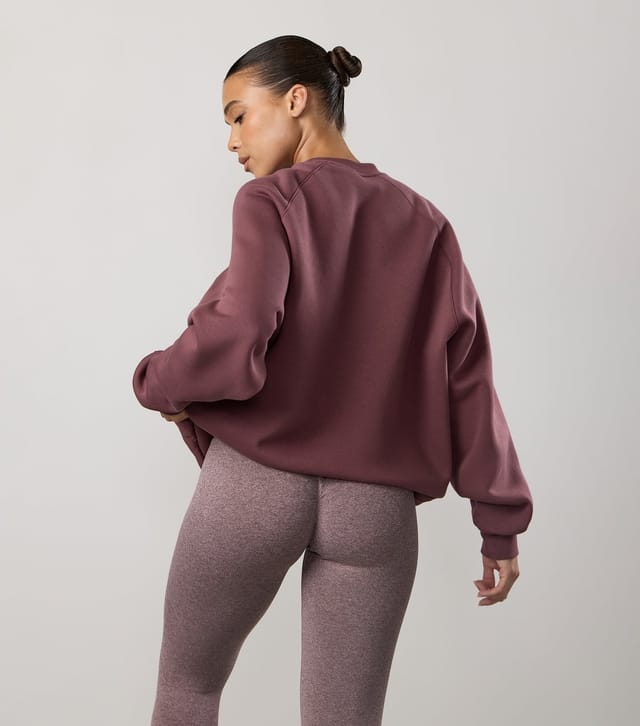 Gym King Women's Burgundy 365 Raglan Sleeve Sweatshirt Gym King New Look - 3