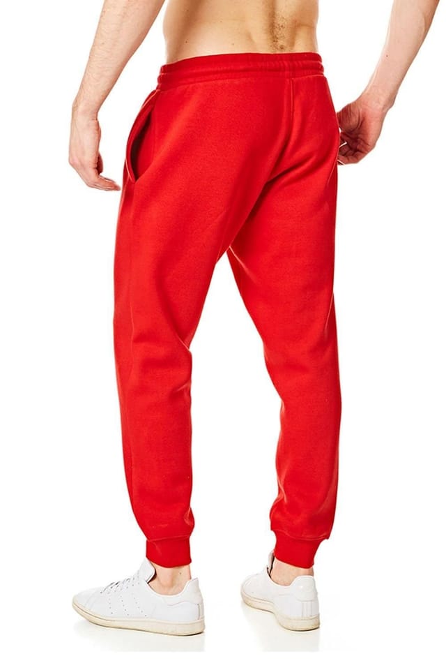 RIPT Essentials RIPT Essentials Men's Essential Cuffed Joggers in Red - 3