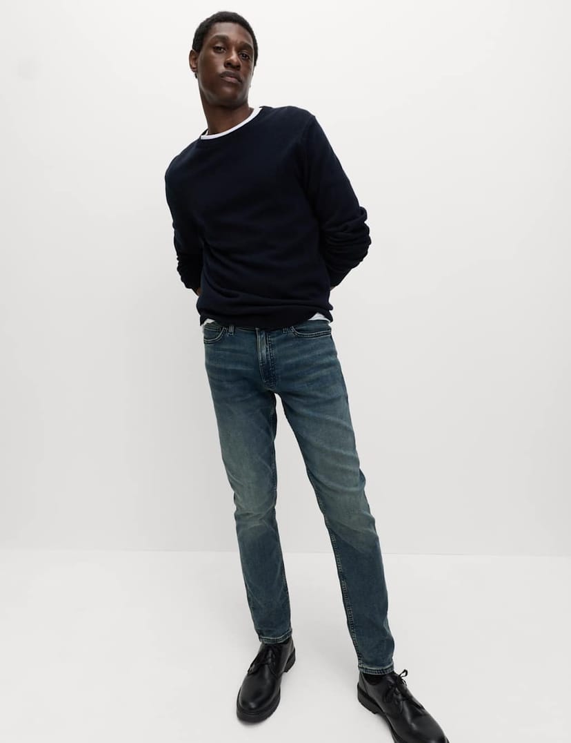 Marks & Spencer M&S Slim Fit Comfort Stretch Jeans Blue Tint - 1