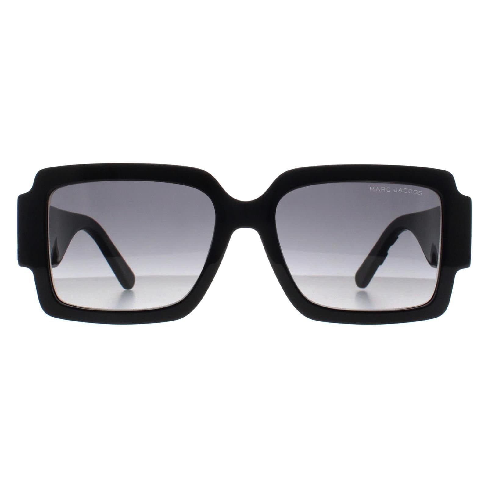 Marc Jacobs Marc Jacobs Women's Rectangle Shiny Black Dark Grey Gradient MARC 693/S