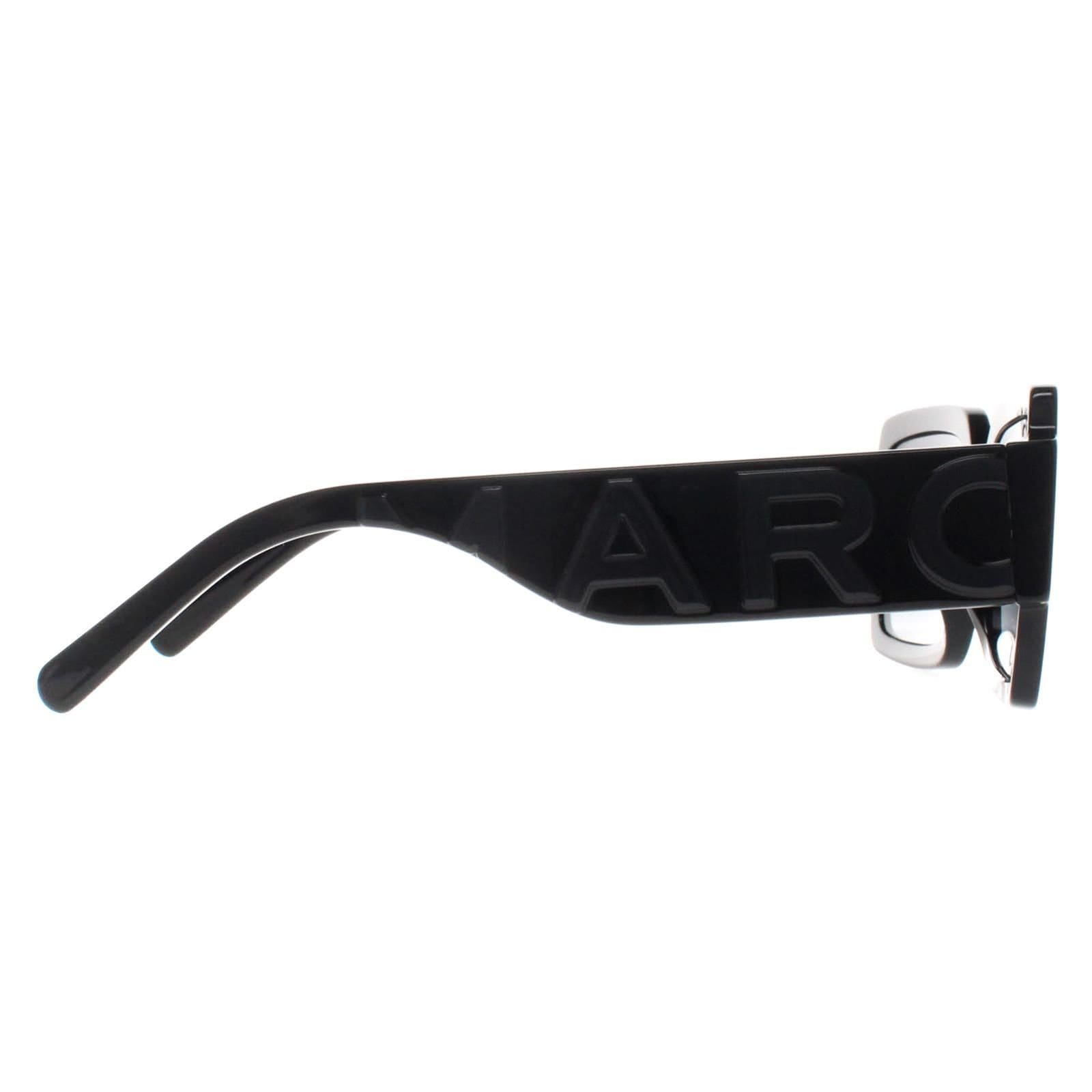 Marc Jacobs Marc Jacobs Women's Rectangle Shiny Black Dark Grey Gradient MARC 693/S - 4