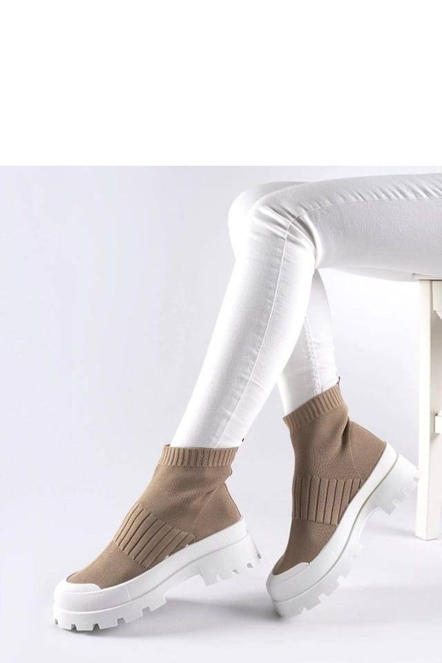Love Lace Love Lace Women's Sport Sneakers Slip On Stylish Varden White Rubber Sole Comfort in Brown - 3
