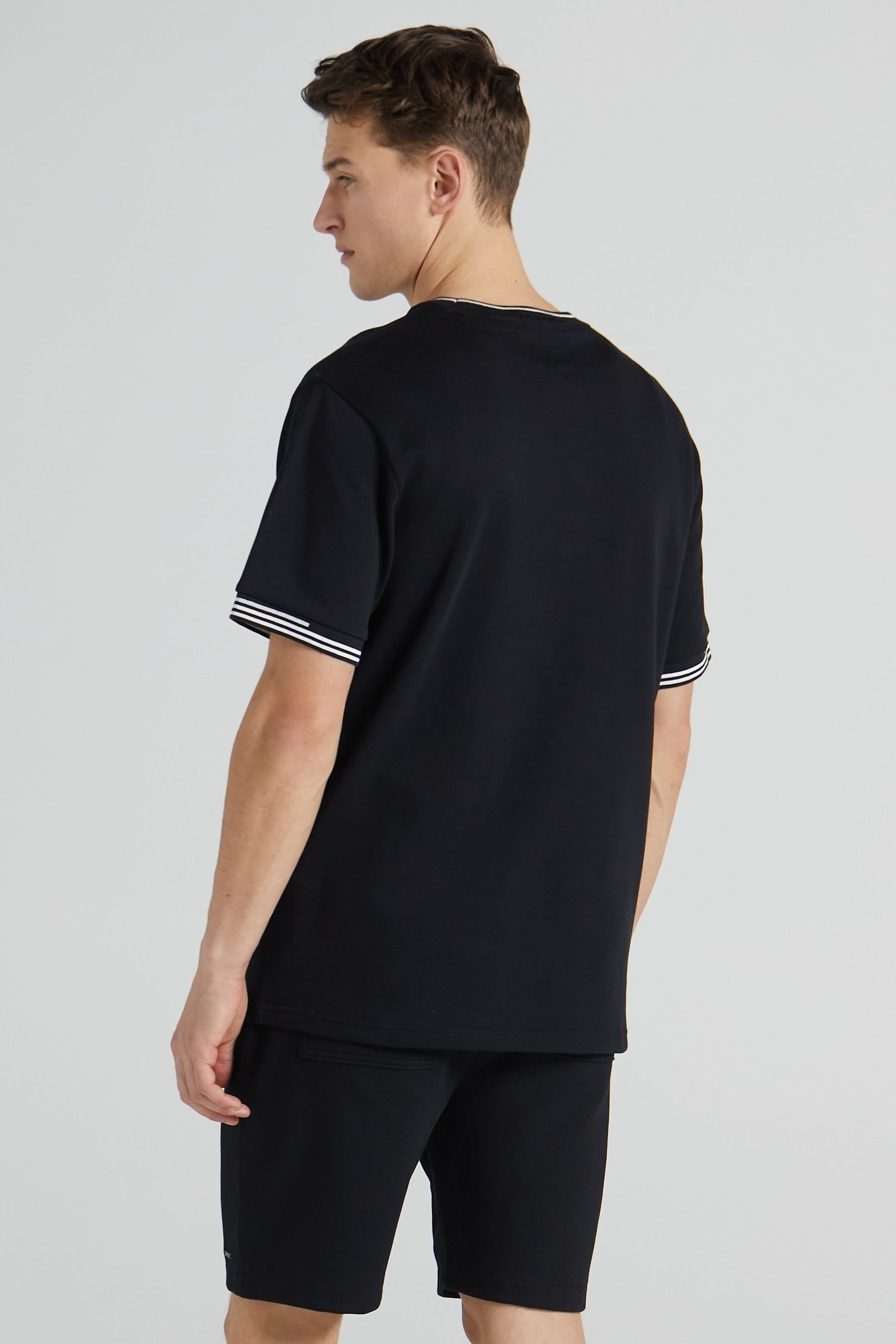 Original Creator Original Creator Men's Boxy Pique Crew T-Shirt - Jet Black - 4