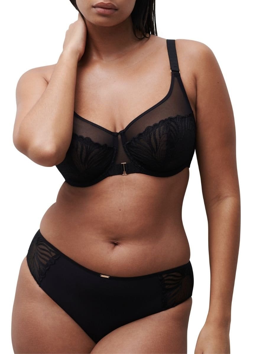 Chantelle Chantelle Women's Legend Very Covering Full Cup Bra in Black - 4