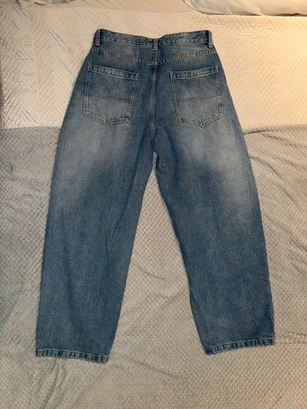 Bershka Blue Men’s Baggy Skater Jeans