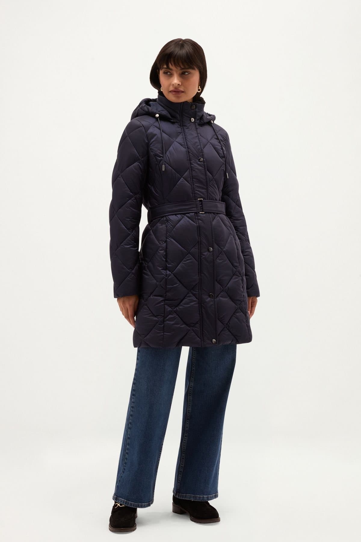 Hobbs London Hobbs London Women's Lumi Puffer in Dark Navy