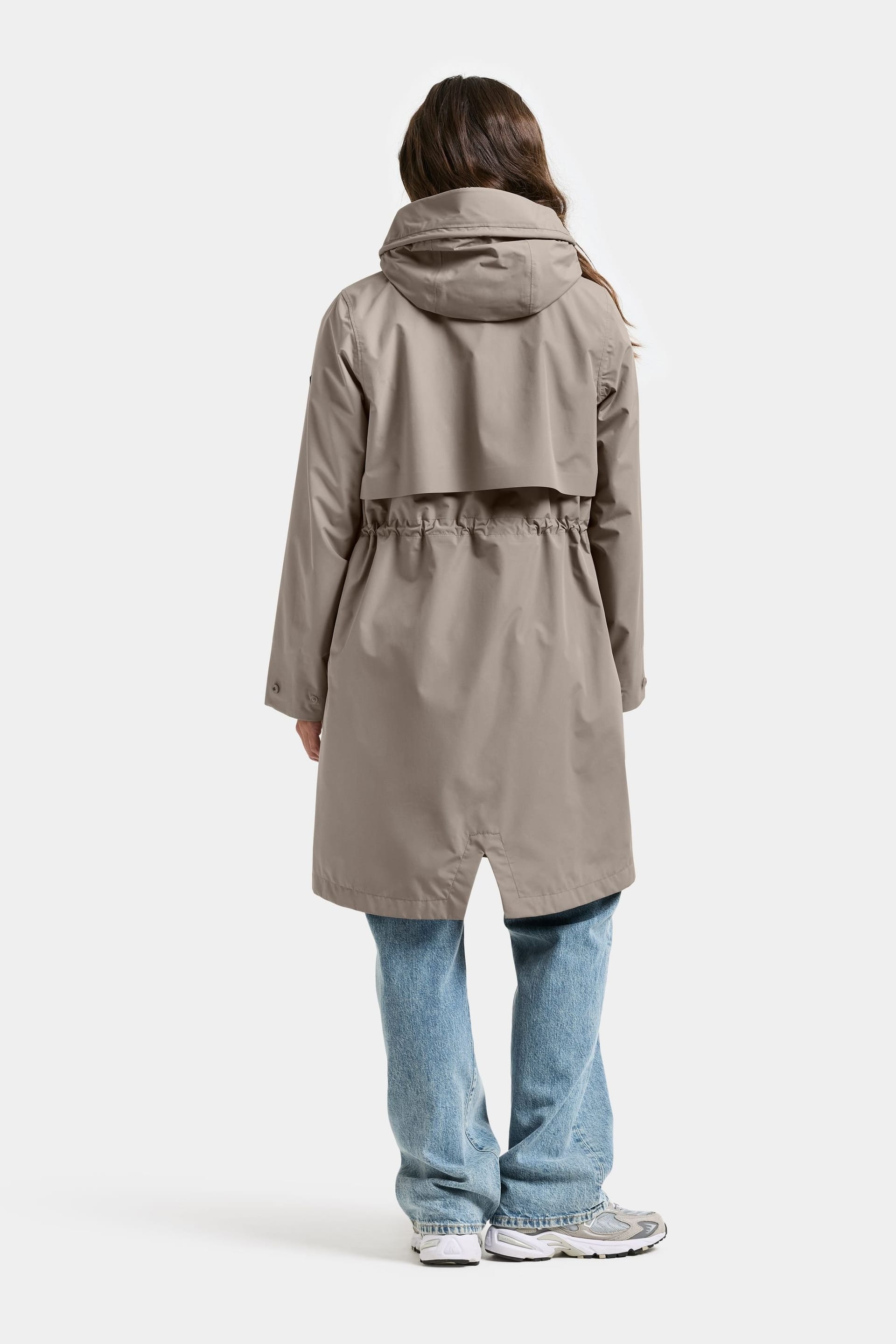 Didriksons Didriksons Women's Elina Waterproof, Windproof & Breathable Parka in Taupe - 4
