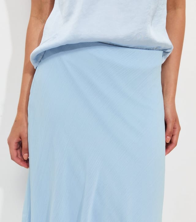 New Look Women's Light Blue Chiffon Circle Skirt New Look - 2