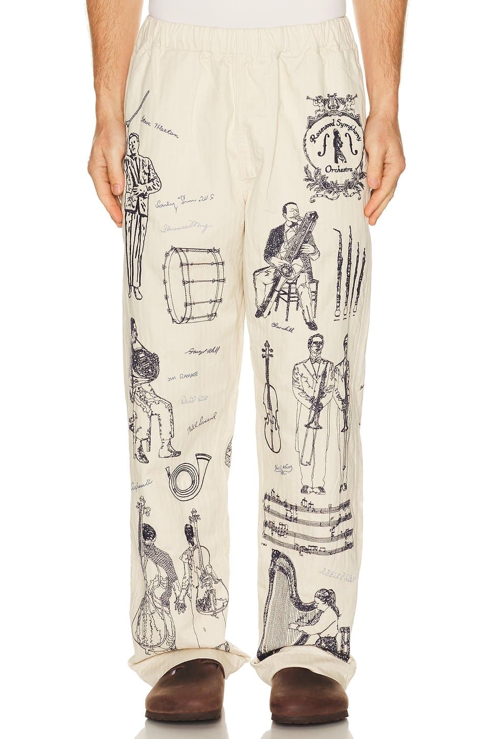 revolve Orchestra Natural Print Trousers