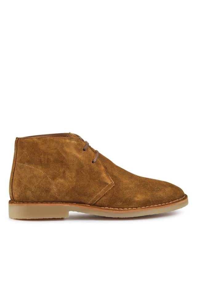 Jones Bootmaker Jones Bootmaker Men's Desert1 Leather Chukka Boots in Tan - 2