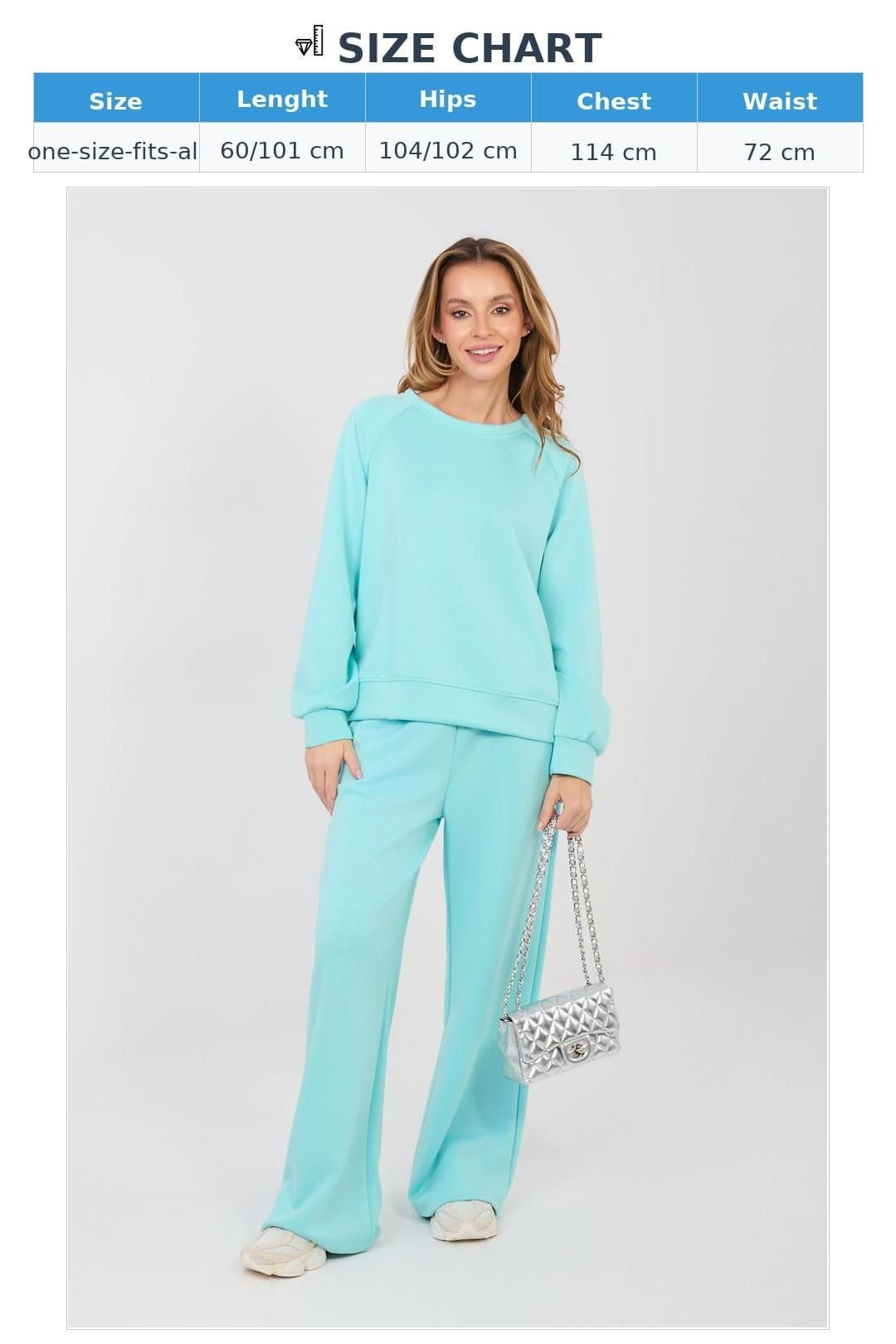 Love Lace Love Lace Women's Butter Soft Viscose Tracksuit Set in Turquoise - 4