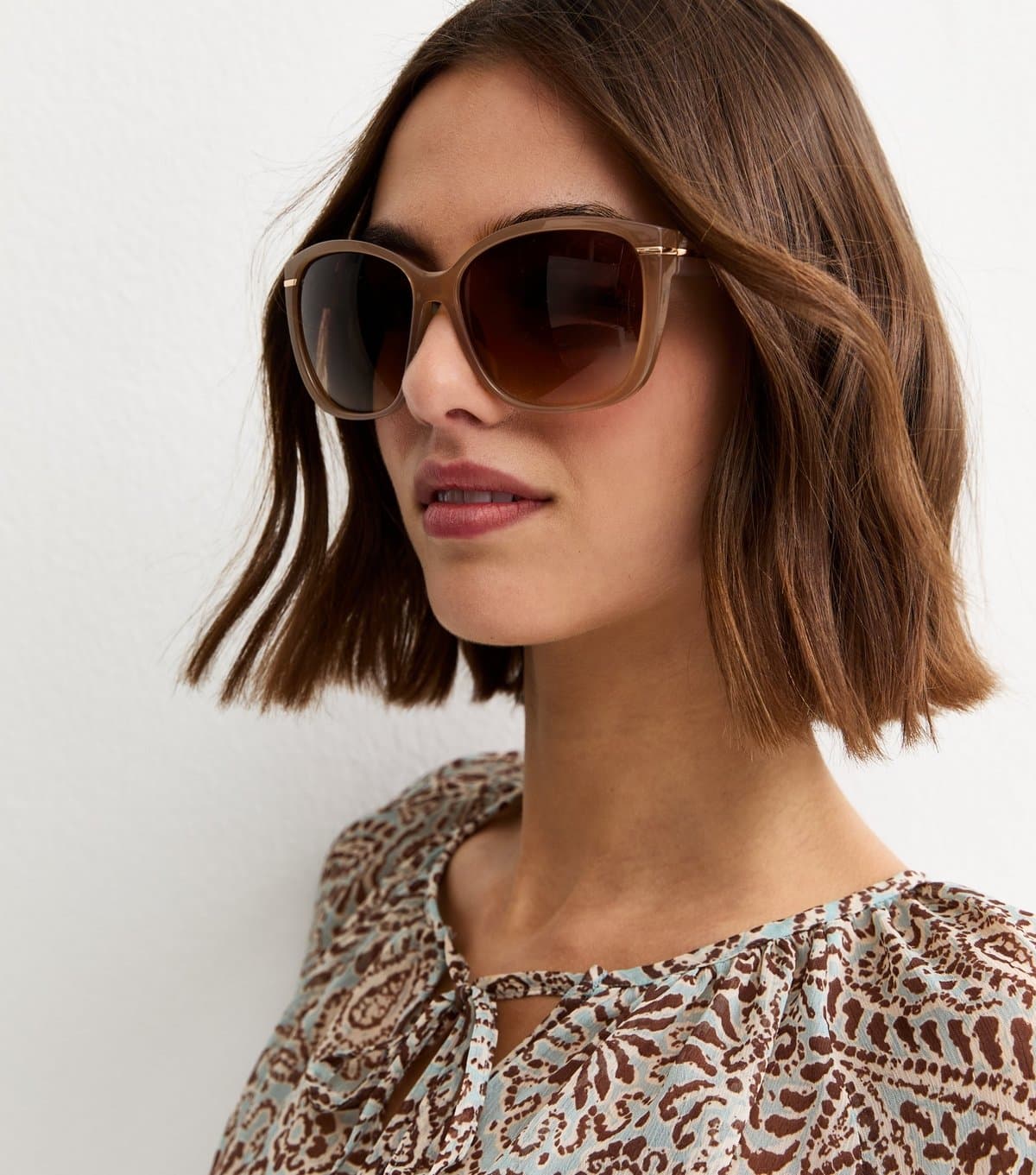 New Look Mink Round Sunglasses New Look