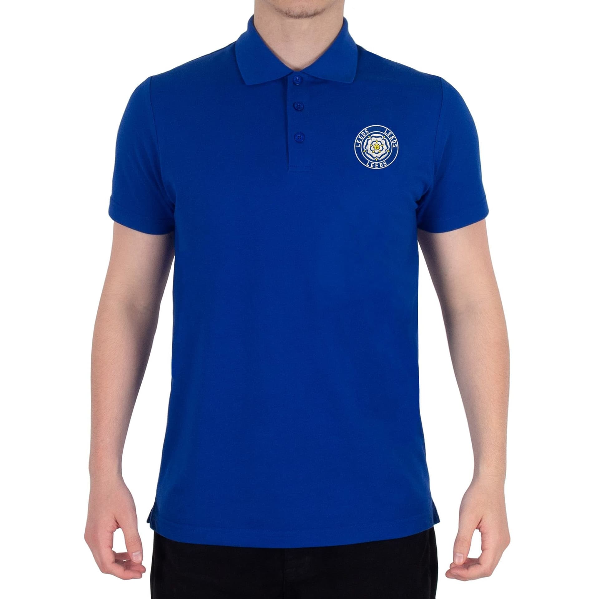 fan originals fan originals Men's Adults Leeds Retro Polo Shirt in Royal