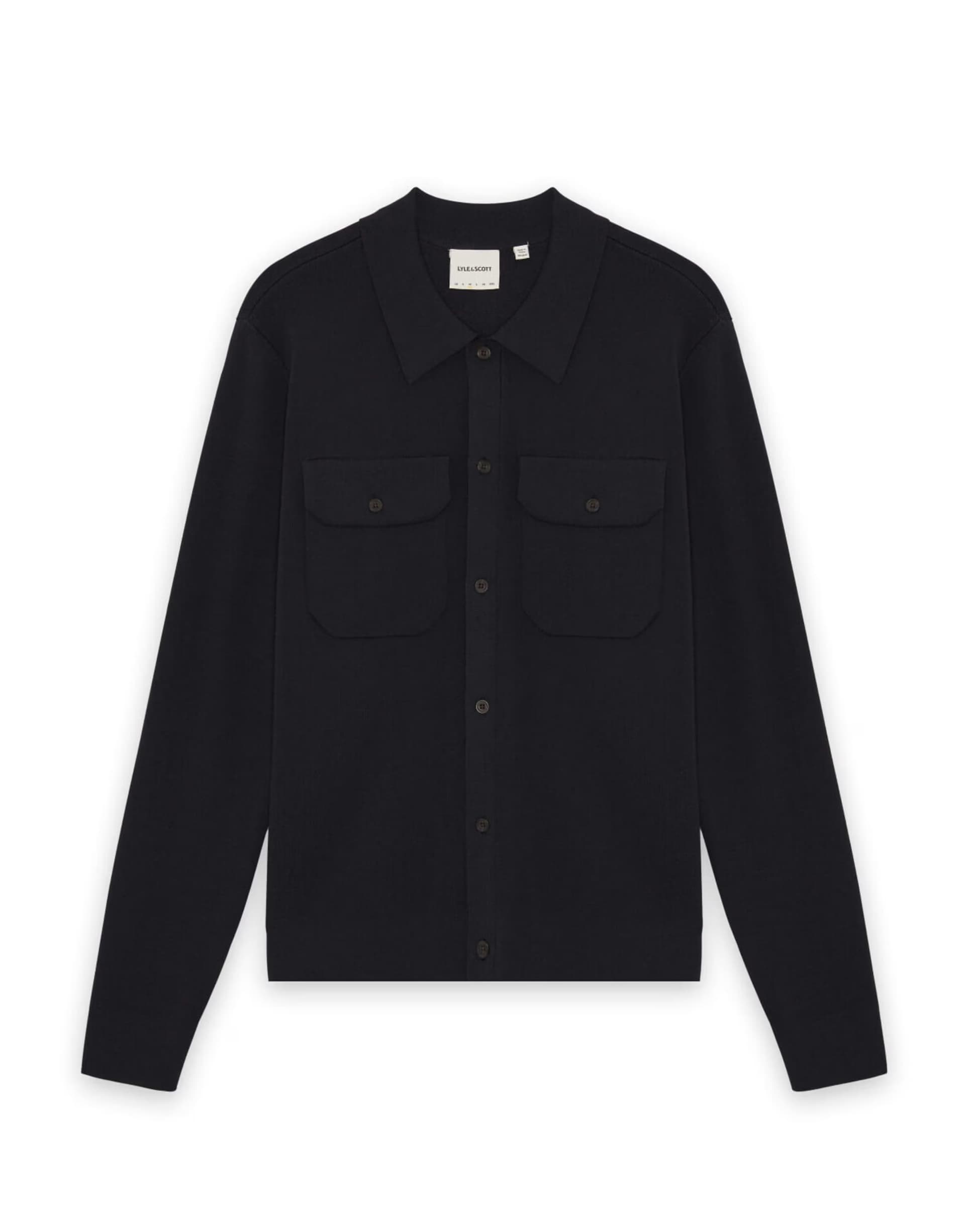 ASOS Lyle & Scott Mid knits knitted utility jacket in w835 lacquer
