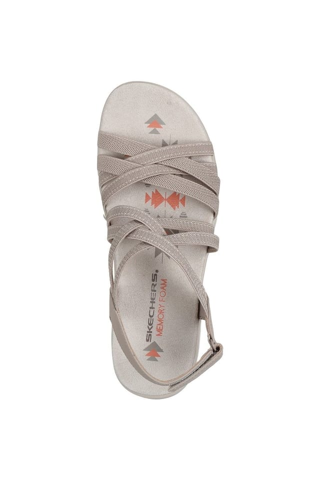 Skechers Skechers Women's Reggae Summer Getaway Sandal in Taupe - 3