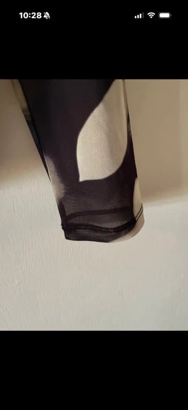 New Look Mesh ruched top