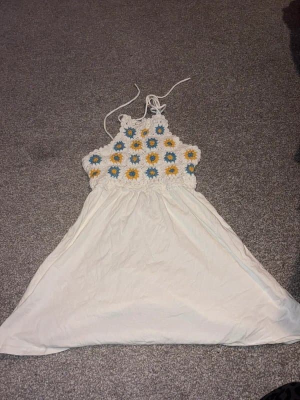 ASOS Asos white crochet dress