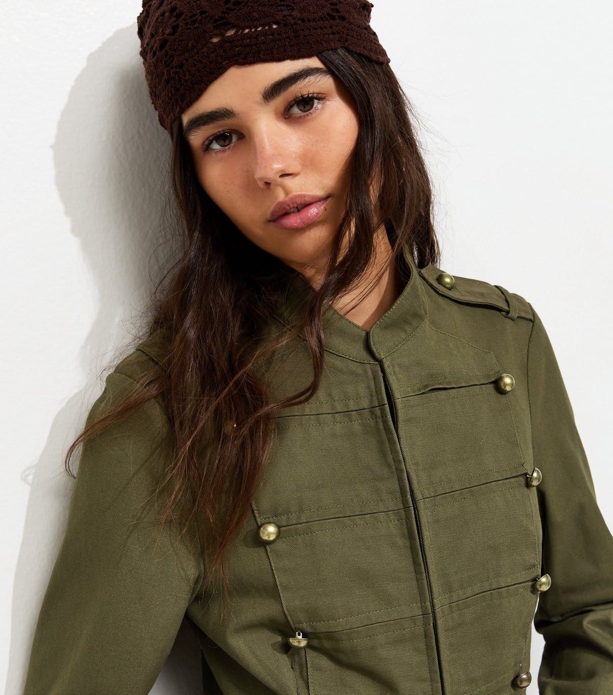 New Look Khaki Drummer Style Jacket