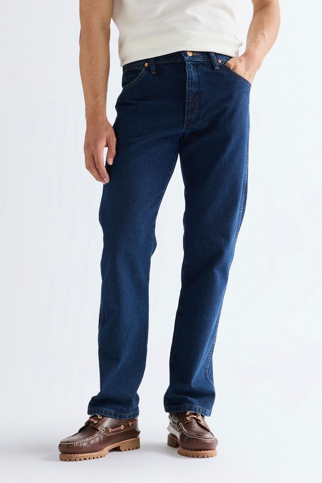 Wrangler Wrangler Men's 13MWZ Cowboy Cut Original Fit Jeans Dark Stone in Blue - 1