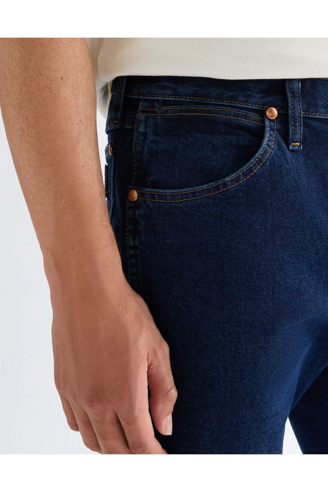 Wrangler Wrangler Men's 13MWZ Cowboy Cut Original Fit Jeans Dark Stone in Blue - 3