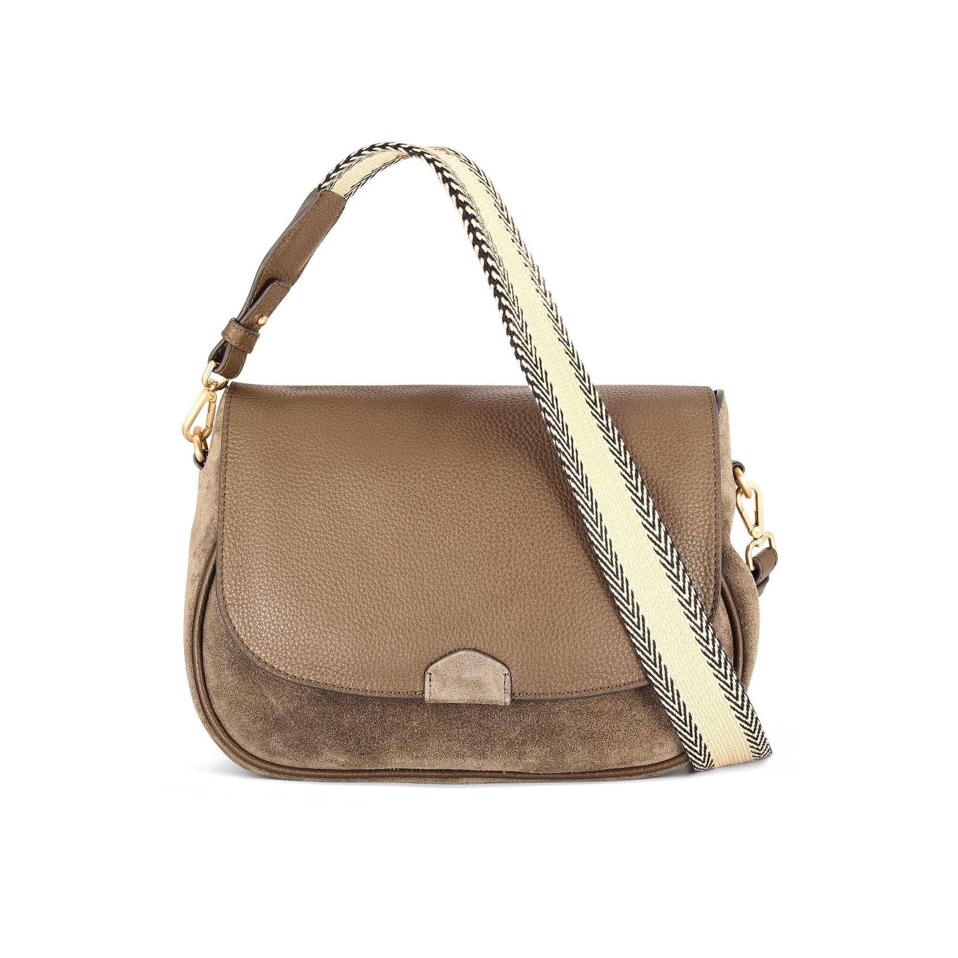 Clarks Clarks Women's Utility Saddle Olive Suede Shoulder Bag, Cross Body Bag in Green