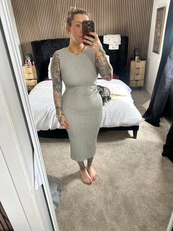 Zara Silver dress
