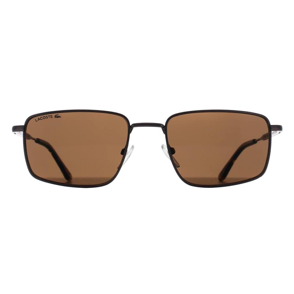 Lacoste Lacoste Men's Rectangle Matte Light Gunmetal Brown Grey L277S