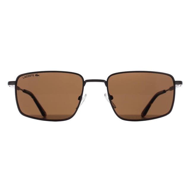 Lacoste Lacoste Men's Rectangle Matte Light Gunmetal Brown Grey L277S - 2